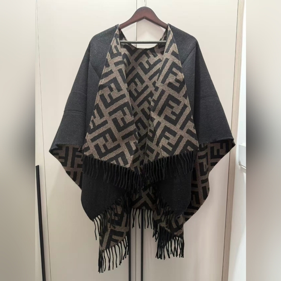 Fendi Jackets & Blazers - Fendi Reversible Poncho Cape